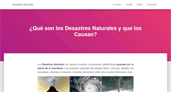 Desktop Screenshot of desastresnaturales.org