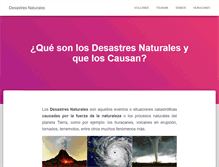 Tablet Screenshot of desastresnaturales.org